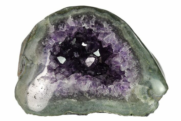 Amethyst Geode With Polished Face - Uruguay #151288